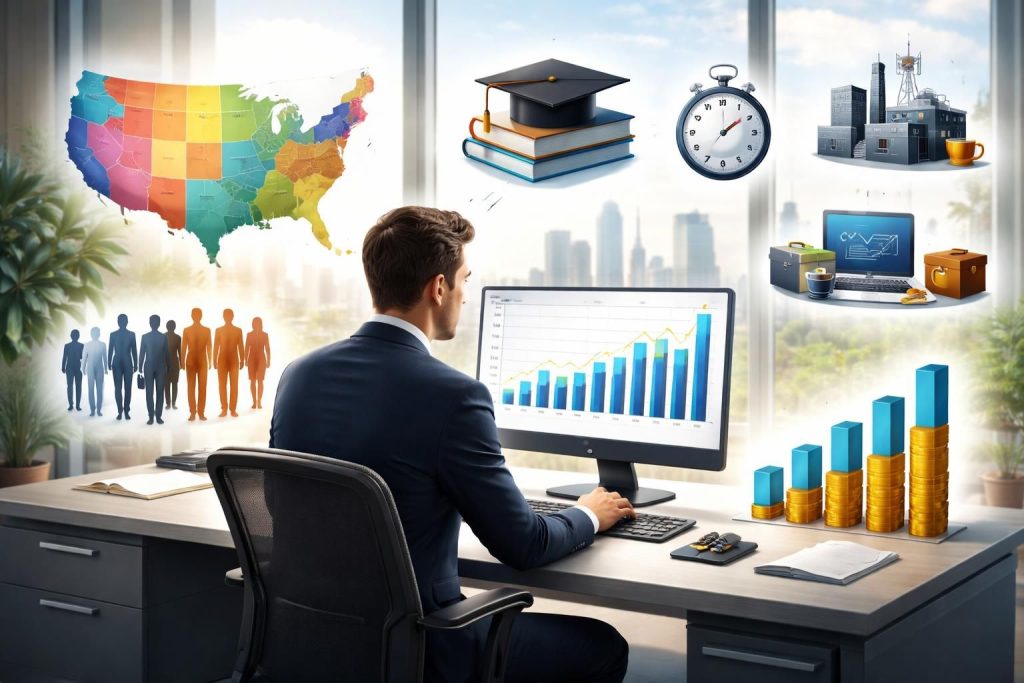 Les facteurs déterminants du salaire moyen aux États-Unis expliqués